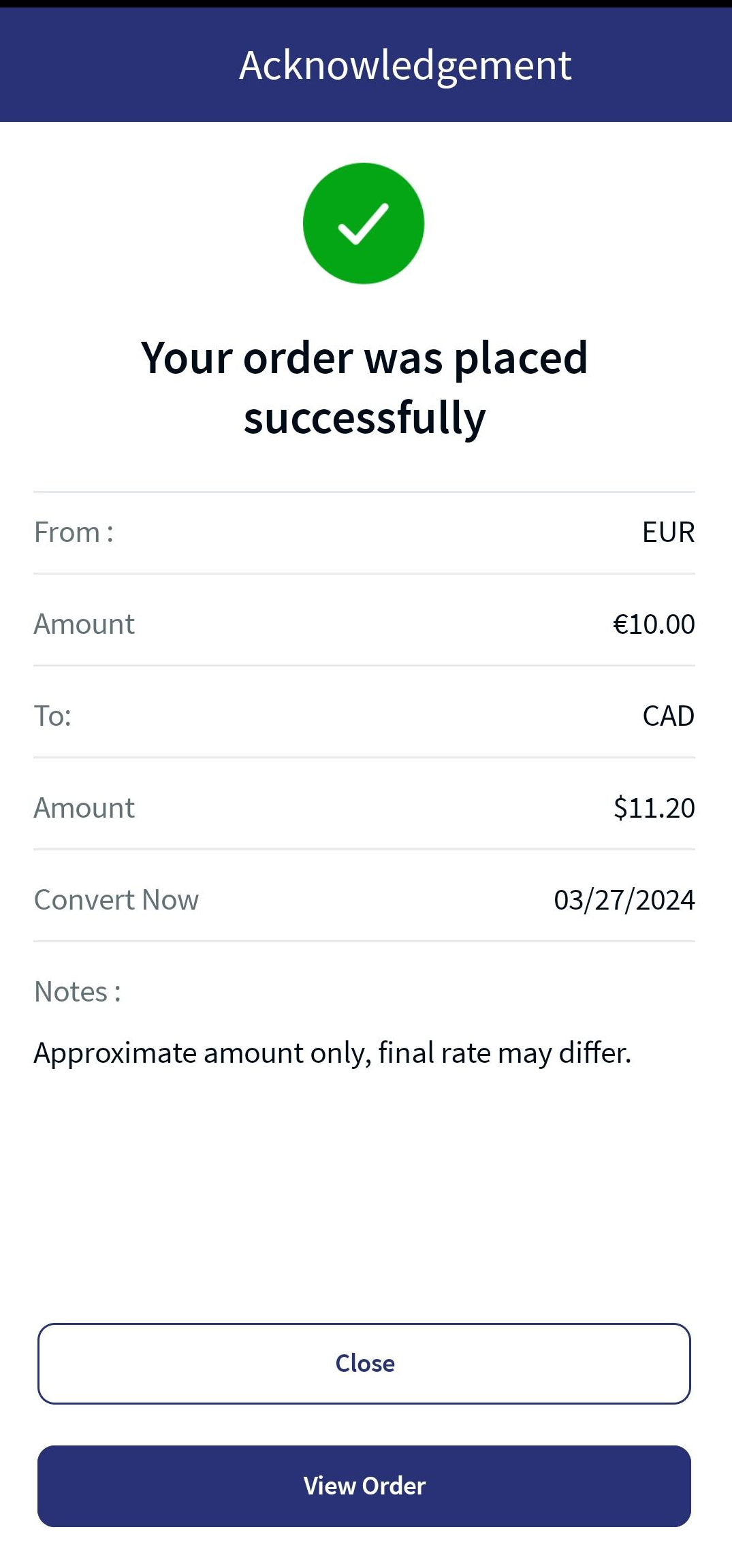 Exchange Currency